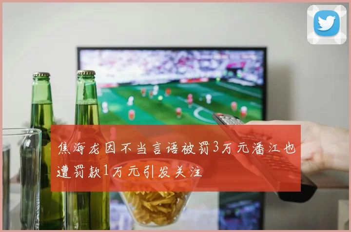 焦海龙因不当言语被罚3万元潘江也遭罚款1万元引发关注